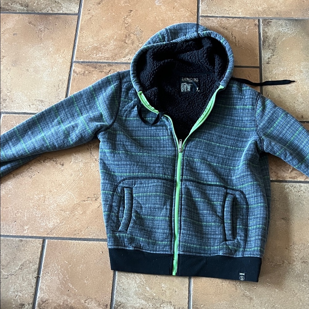 PLAID SURPLUS HOODIE JACKET